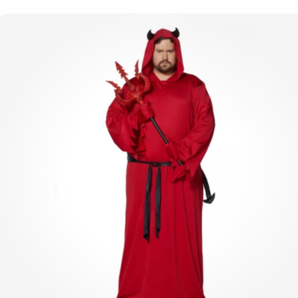 Halloween Adult Men's Devil Costume Cosplay, Size L/ XL